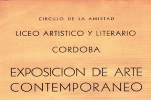 Detalle del cartel de la exposición de 1953
