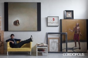 El artista Carlos Tárdez disfrutando de su estudio| MADERO CUBERO
