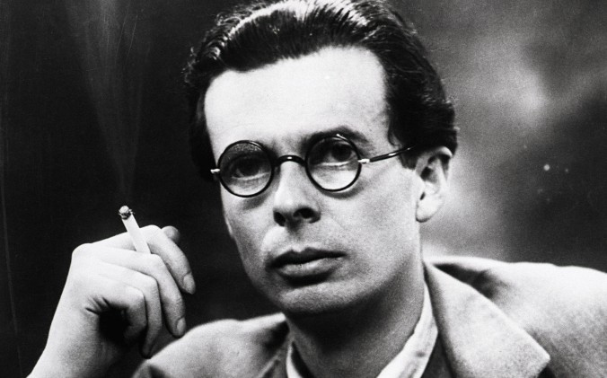 Aldous Huxley smoking, circa 1946